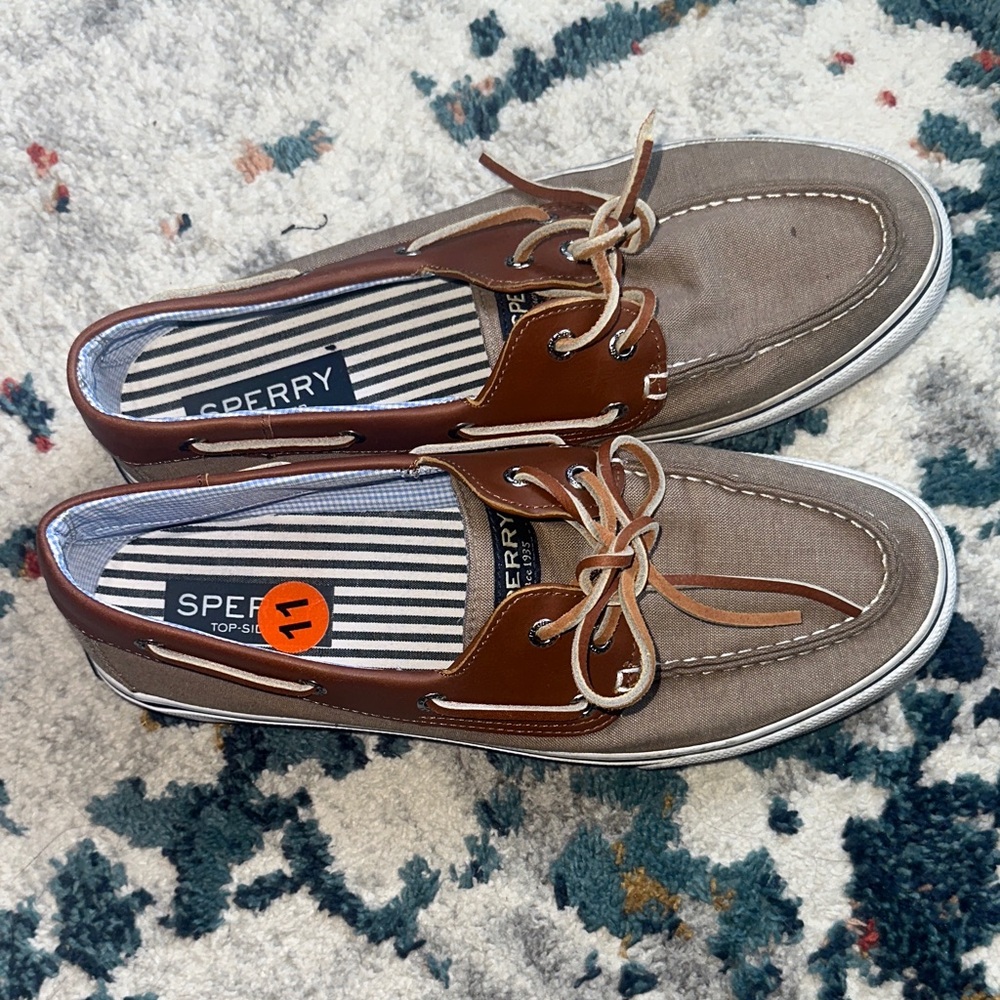 Sperry Men's Tan and Brown Boat Shoes